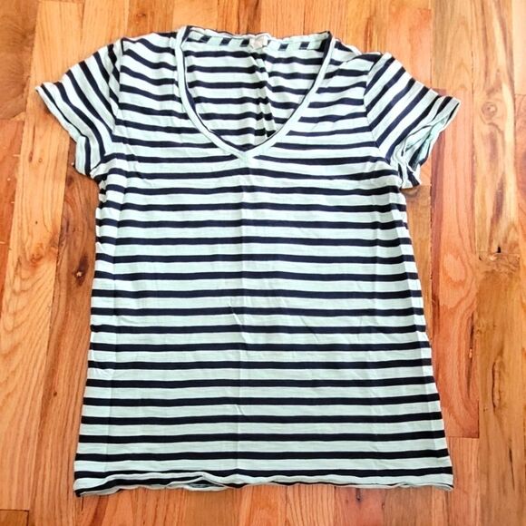 J. Crew Tops - 💙3 for $30💙 J. Crew Mint/Blue V Neck Classic Tee Small